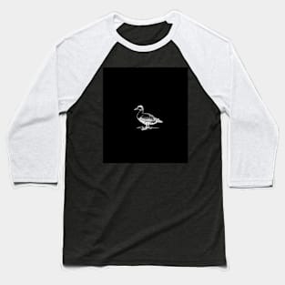 Black and White Pattern of Duck by Lya Qays Baseball T-Shirt